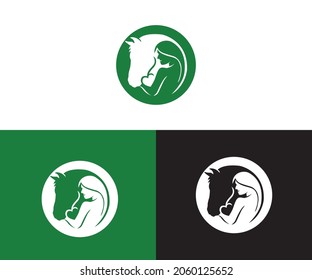 Horse Care Logo Template Design