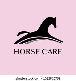 Horse care logo. Vector 