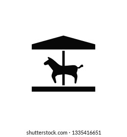 Horse, carousel, icon. Element of simple icon for websites, web design, mobile app, infographics. Thick line icon for website design and development, app development