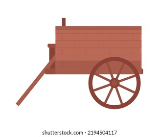 Horse Carriage Icon On White Background