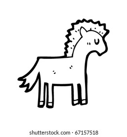 caricatura de caballo
