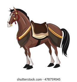 Horse cartoon animal design