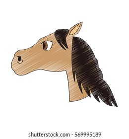 horse cartoon icon
