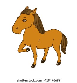 horse cartoon illustration