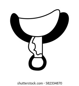 horse chair isolated icon