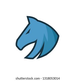 Horse character logo