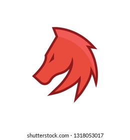 Horse character logo