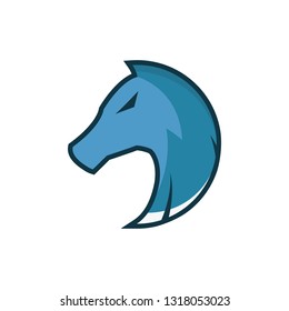 Horse character logo