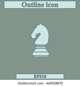 Horse of chess icon.