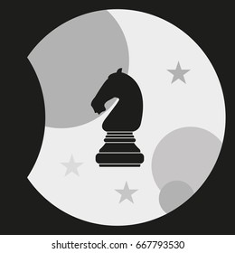 Horse of chess icon.