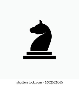 
Horse Chess Icon. Intelligent Entertainment or Strategy Illustration As A Simple Vector Sign & Trendy Symbol for Design and Game Websites, Presentation or Apps Elements.