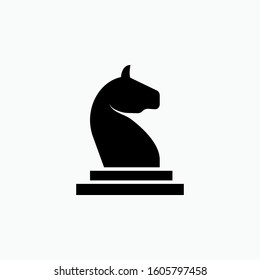 Horse Chess Icon. Intelligent Entertainment or Strategy Illustration As A Simple Vector Sign & Trendy Symbol for Design and Game Websites, Presentation or Apps Elements.