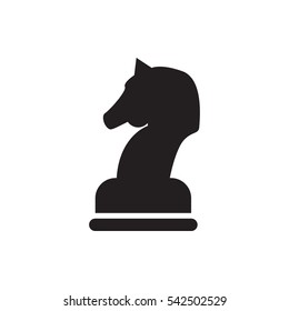 horse chess icon isolated vector sign 