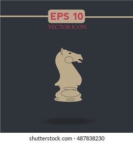 horse chess  icon vector