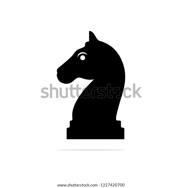 Horse\
Chess icon. Vector concept illustration for\
design.