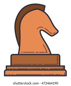 horse chess isolated icon vector illustration design