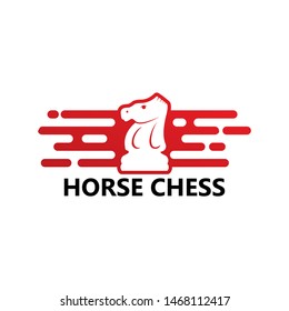 Horse Chess Logo Template Design Vector, Emblem, Design Concept, Creative Symbol, Icon