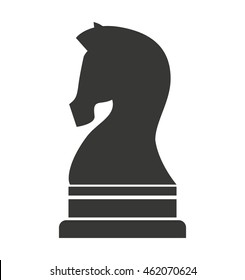 horse chess piece icon vector illustration design