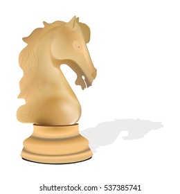 Horse chess piece vector illustration
