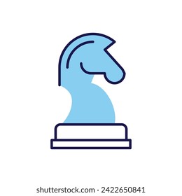 Horse Chess related vector icon. Isolated on white background. Vector illustration