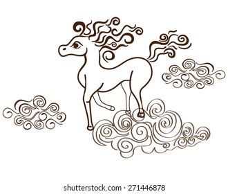 horse for child illustrations