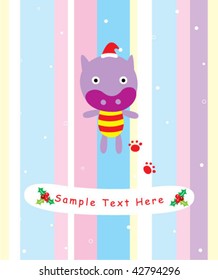 horse christmas card