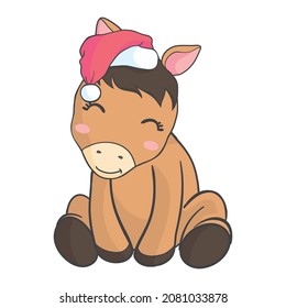 Horse With Christmas Hat is suitable for t-shirt, laser cutting, sublimation, hobby, cards, invitations, website or crafts projects. 