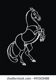 Horse from circles