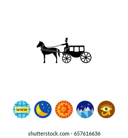 Horse Coach Icon