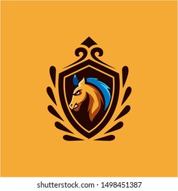 horse collection logo design vector 