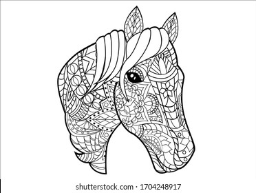 Download Mandala Horse High Res Stock Images Shutterstock