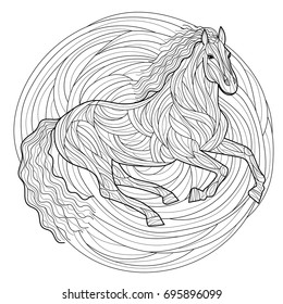Horse coloring page