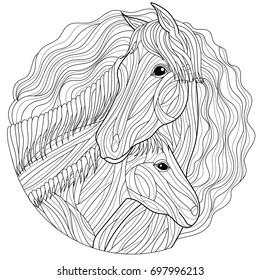 Horse coloring page