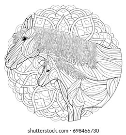 Horse coloring page