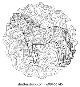 Horse coloring page