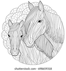 Horse coloring page