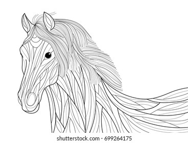 Horse coloring page