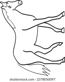 Horse coloring page for all ages