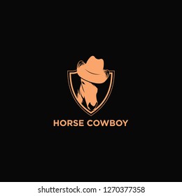 Horse Cowboy Logo Concept