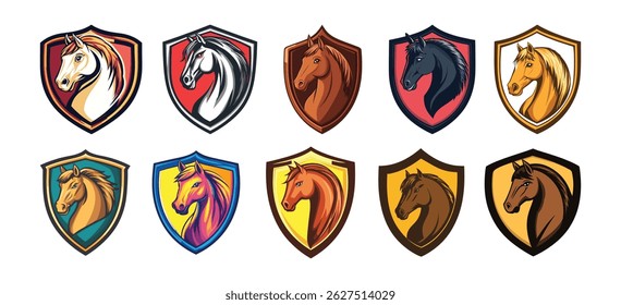 Modelo de Design de Ícones de Cavalo