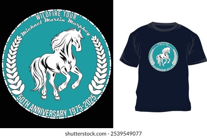 Horse custom tour T shirt design