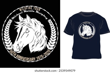 Horse custom tour T shirt design
