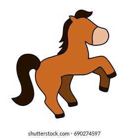 Horse cute cartoon