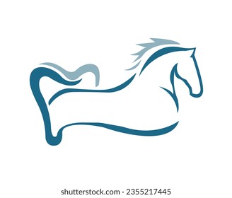 Design-Symbole für das Pferdezahnlogo