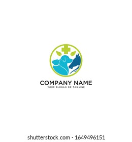 Horse design dog cat animal health clinic vector template