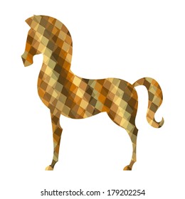horse design over white background vector illustration
