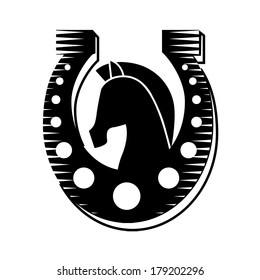 horse design over white background vector illustration