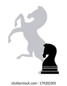 horse design over white background vector illustration