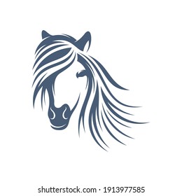 Horse design vector illustration, Creative horse logo template, icon symbol