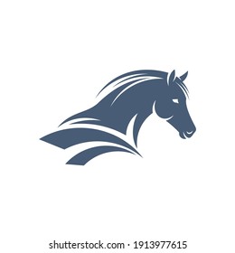 Horse design vector illustration, Creative horse logo template, icon symbol